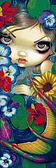 Mermaid with Floating Flowers