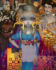 Alice in a Klimt Dream