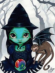 Wicket Witch and Her Flying Monkey