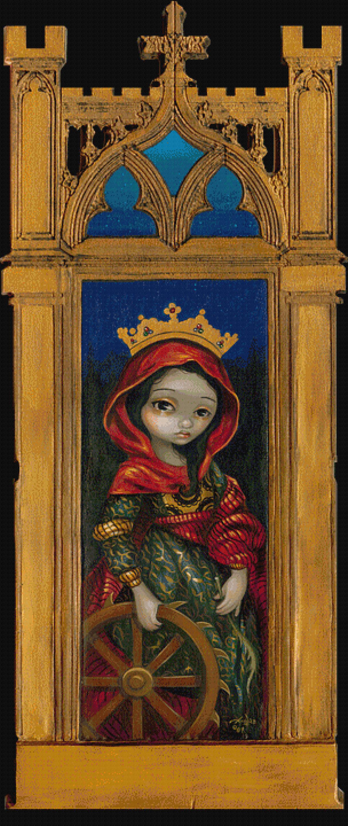 Ekaterina！ Saint Catherine cross-stitch pattern by Jasmine Becket