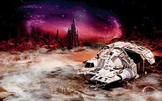 Spaceship on Moon